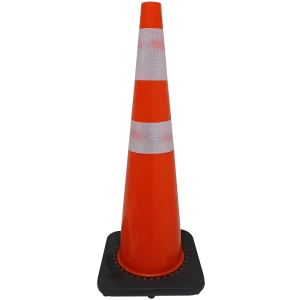 CONO 36" NARANJA C/DOBL CINTA REFLECTIVA