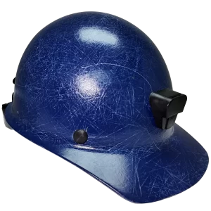 CASCO FIBRA DE VIDRIO EST/MINERO AZUL