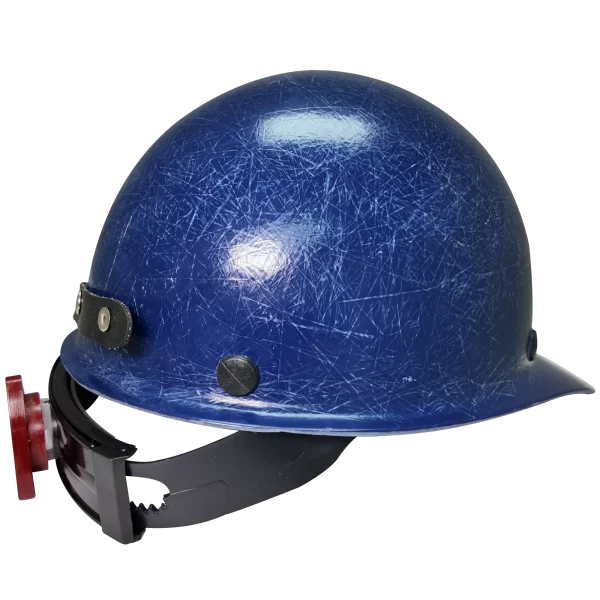 CASCO FIBRA DE VIDRIO EST/MINERO AZUL - Imagen 3