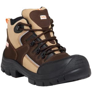 4058 BOTIN DE SEGURIDAD TIPO SUPERVISOR CUERO NOBUCK CAFÉ/MARRON