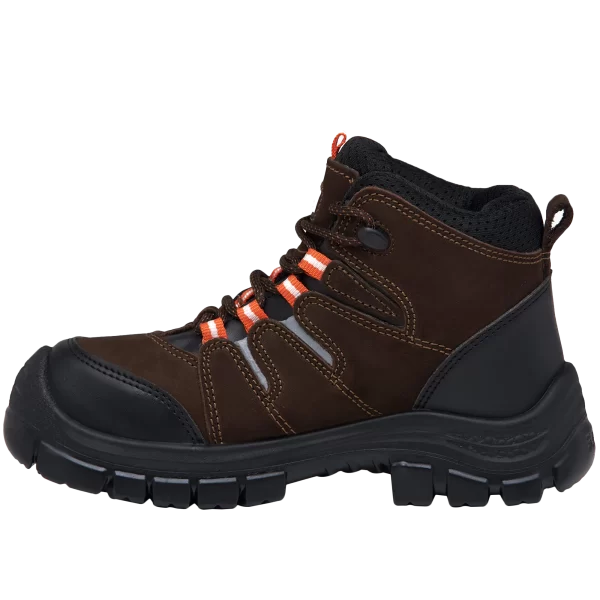 4059 BOTIN DE SEGURIDAD, TIPO SUPERVISOR, CUERO NOBUCK CAFÉ - Imagen 4