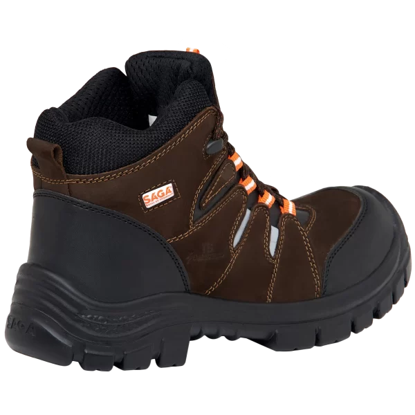 4059 BOTIN DE SEGURIDAD, TIPO SUPERVISOR, CUERO NOBUCK CAFÉ - Imagen 2