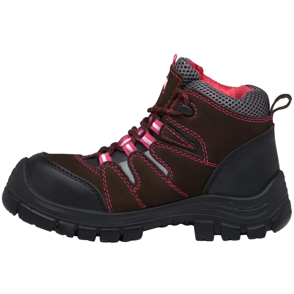 4059W BOTIN DE SEGURIDAD, TIPO SUPERVISOR DAMA, CUERO NOBUCK CAFÉ - Imagen 3