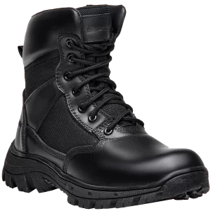 8066T-1 BOTA MILITAR EN PIEL Y LONA REFORZADA