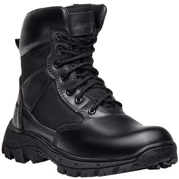 8066T-1 BOTA MILITAR EN PIEL Y LONA REFORZADA