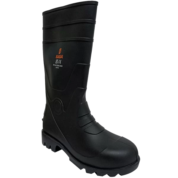 9020 Bota de Caucho PVC Negra