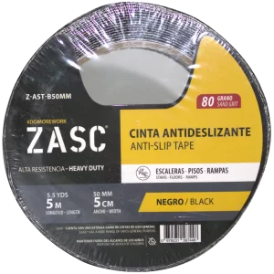 CINTA ANTIDESLIZANTE NEGRA ZASC 5 MTS