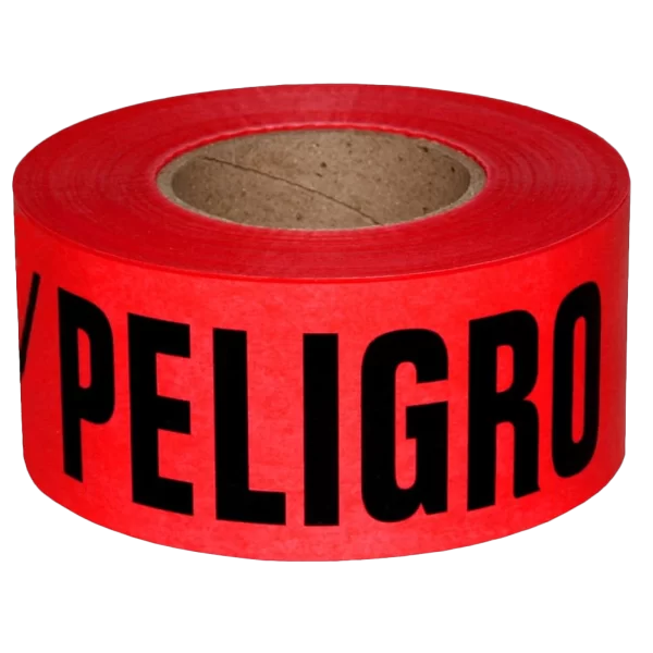 CINTA ROJA PELIGRO NO PASE 4" X300 MTS