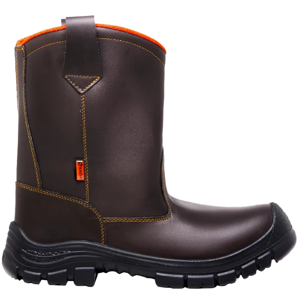 3043 Bota Media Caña Piel Vaqueta - Imagen 3