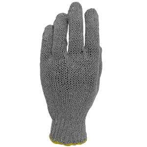 GUANTE CAROLINA GRIS CON PUNTOS PVC