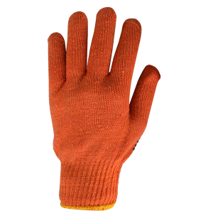 GUANTE CAROLINA ANARANJADO CON PUNTOS PVC